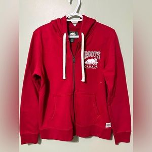 Medium Red Roots Zip Up Hoodie